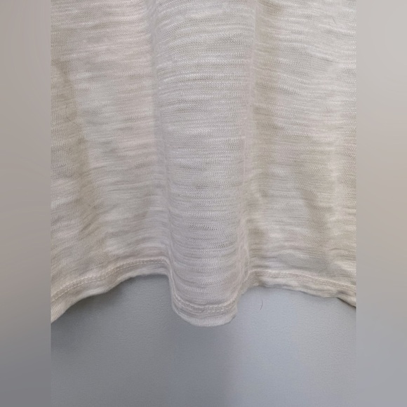 FP WE THE FREE Maddie Burnout Short Sleeve Slouchy Relaxed Fit Tee Cream Beachy - Picture 9 of 13
